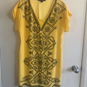 Hale Bob Yellow and Gold Dress